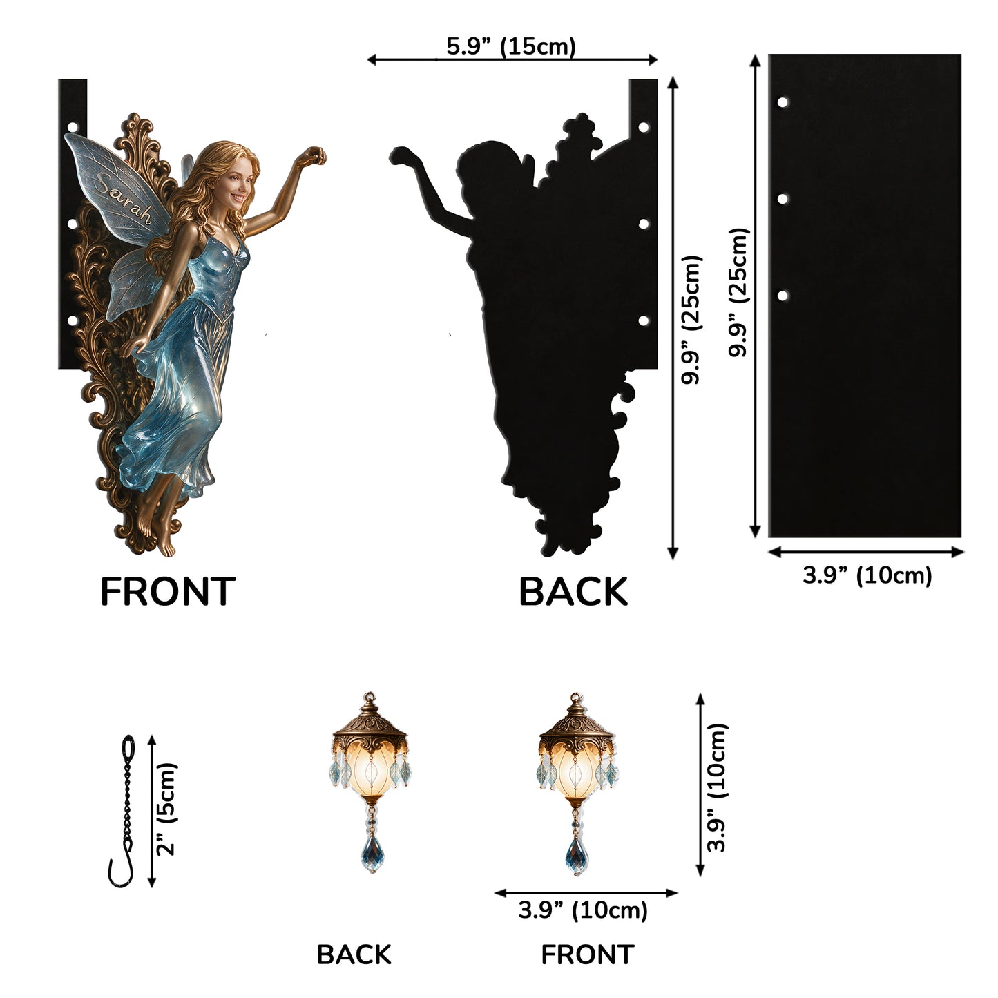 Fairy Decor Lamp - Personalized Self Love Bookshelf Lamp