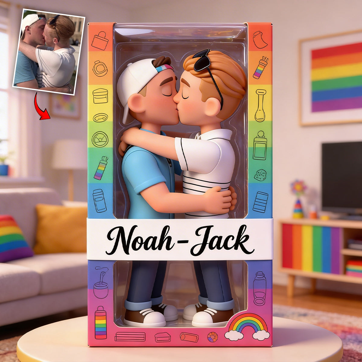 Love Is Love - Personalized LGBT Support Custom Shaped Acrylic Plaque