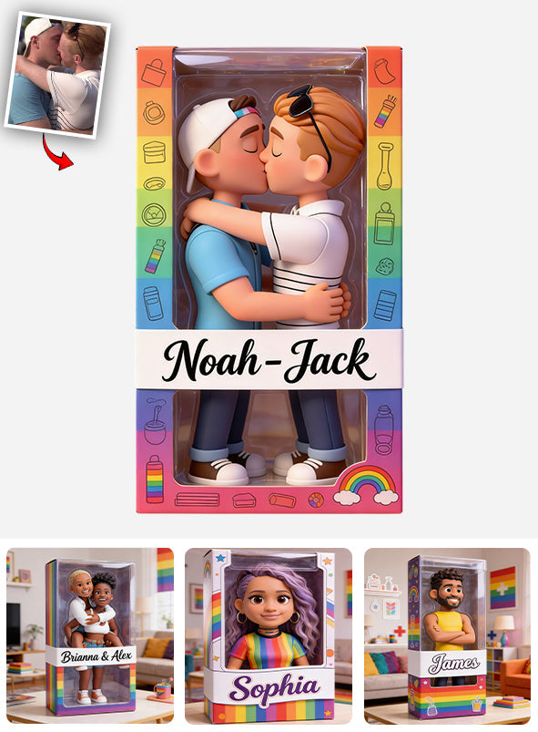 Love Is Love - Personalized LGBT Support Custom Shaped Acrylic Plaque