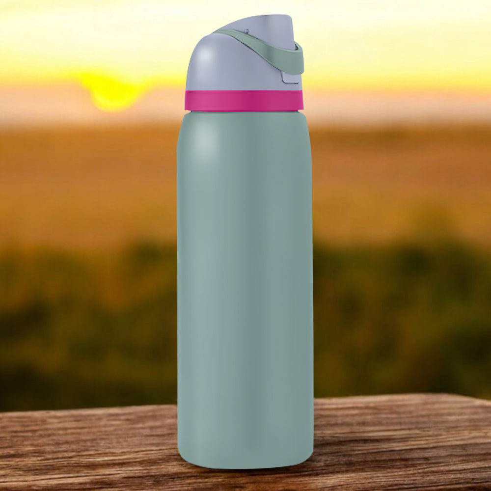 Pencil Alphabet Custom Name - Personalized Kid 2-In-1 Spout Water Bottle