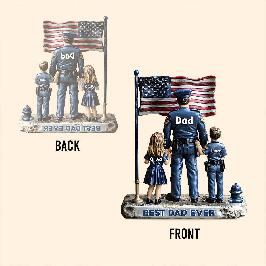 Police Dad - Personalized Police Officer Custom Shaped Acrylic Plaque