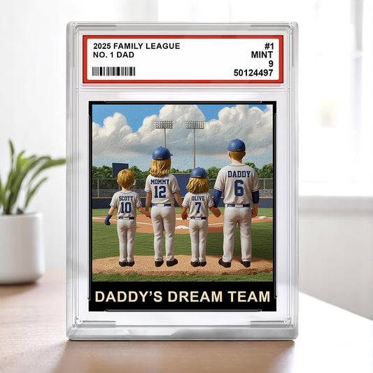The Family League Card - Personalized Father Custom Shaped Acrylic Plaque