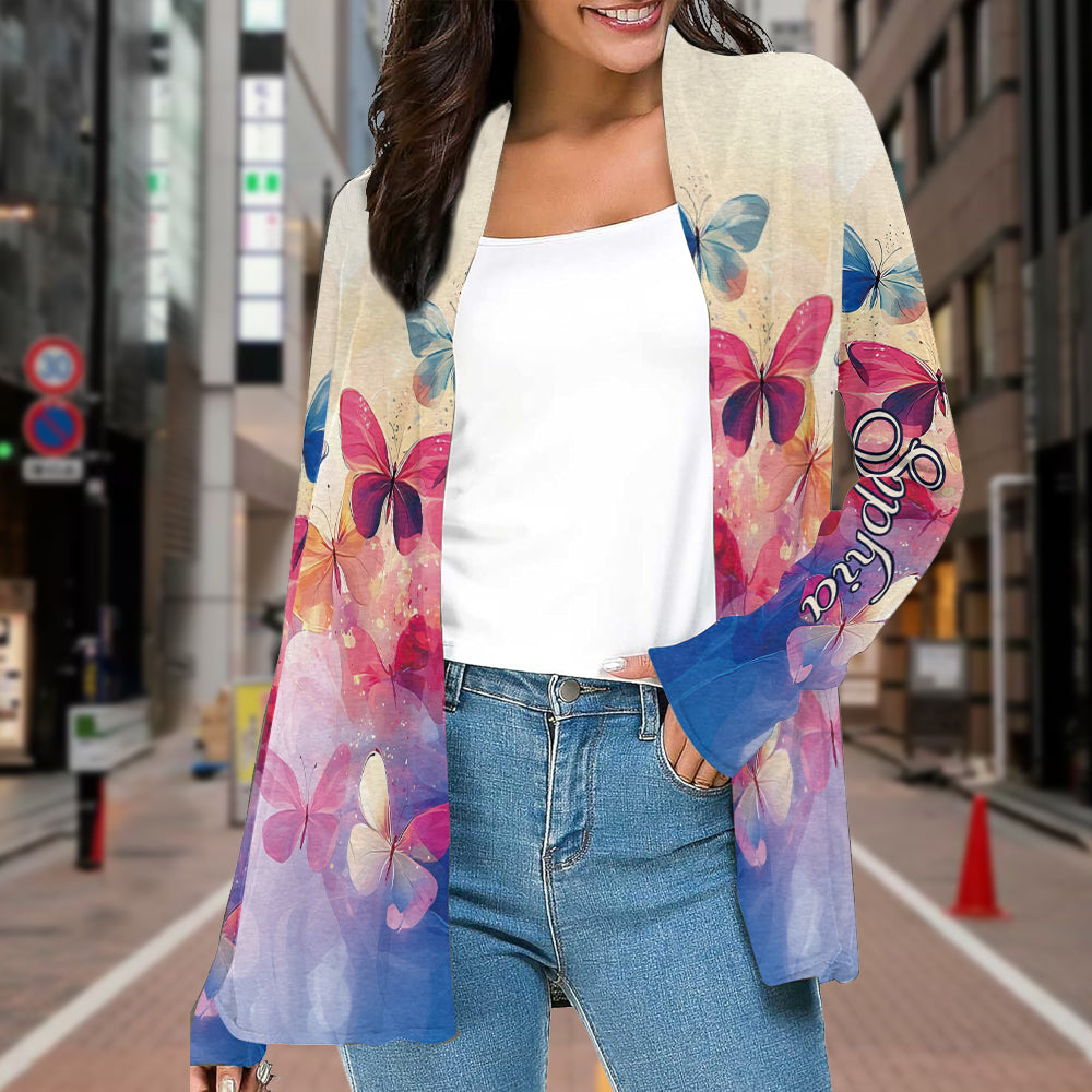 Coloful Butterflies - Personalized Butterfly Cardigan