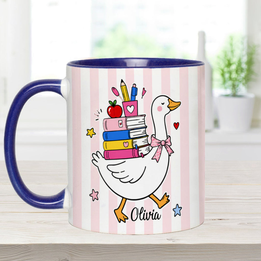 Back To School, Teacher Gift Idea - Personalized Teacher Accent Mug