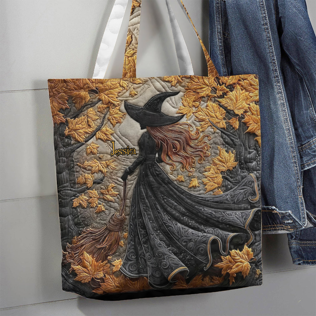 Beautiful Witch - Personalized Witch Quilted Tote Bag