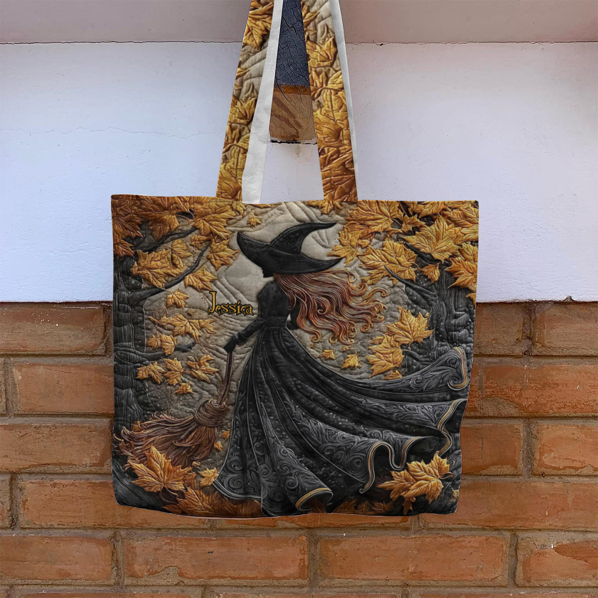 Beautiful Witch - Personalized Witch Quilted Tote Bag