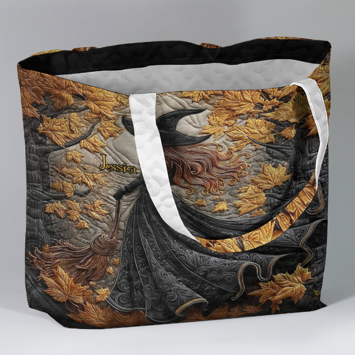 Beautiful Witch - Personalized Witch Quilted Tote Bag