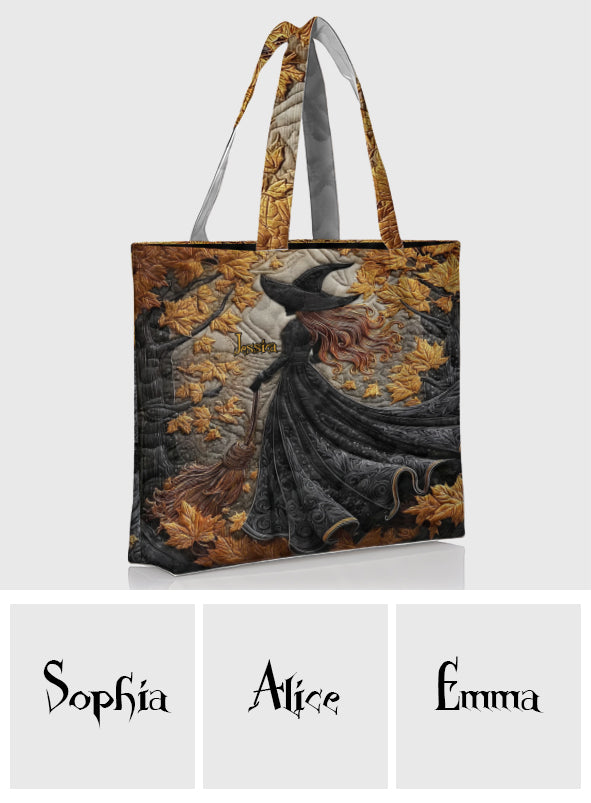 Beautiful Witch - Personalized Witch Quilted Tote Bag