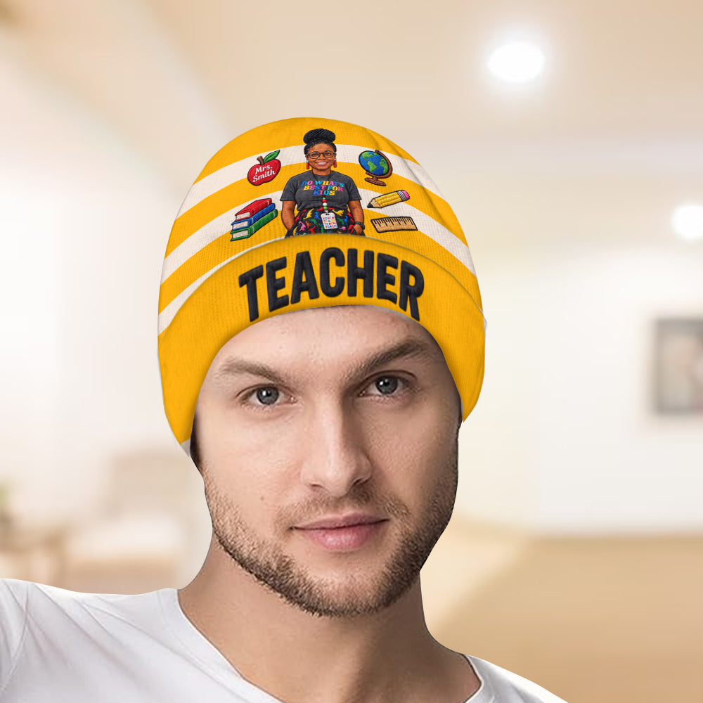Teacher Life - Personalized Teacher Beanie Hat