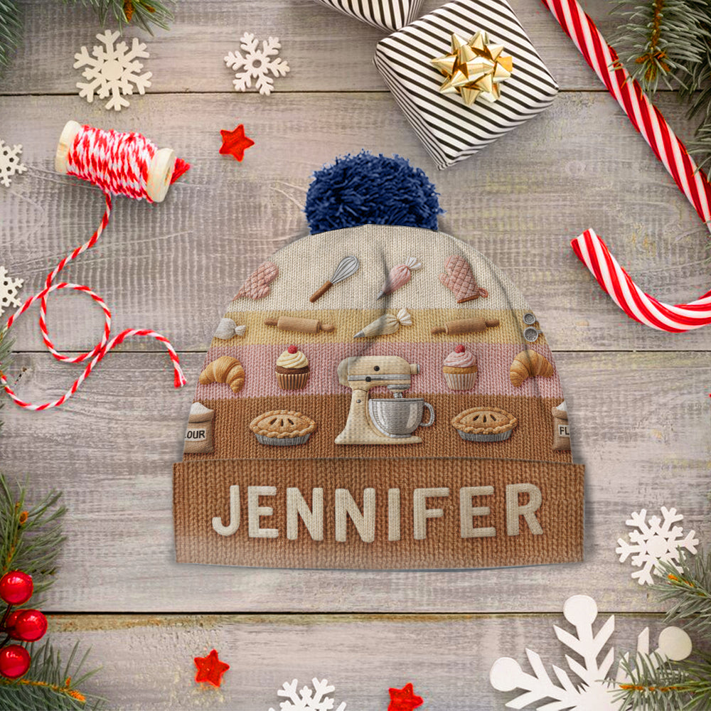 Love Baking - Personalized Baking Beanie Hat