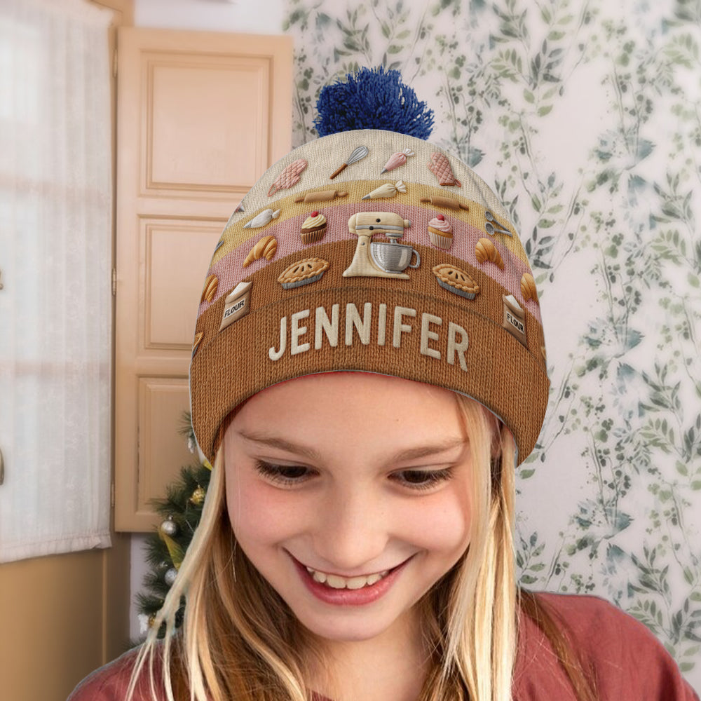 Love Baking - Personalized Baking Beanie Hat