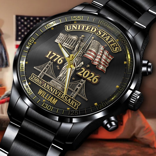 250th Anniversary - Personalized Patriot Hand Watch