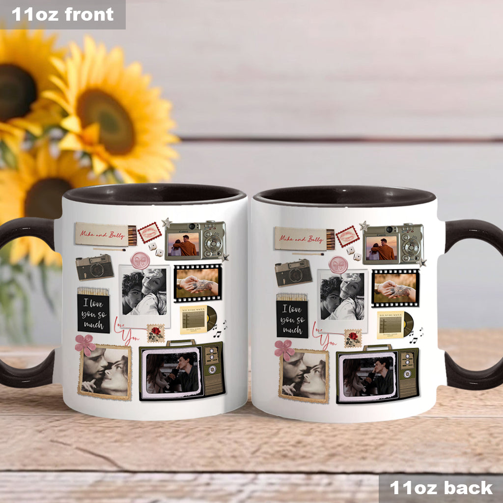 Match Box Style Gift for Couple Bestie - Personalized Couple Accent Mug