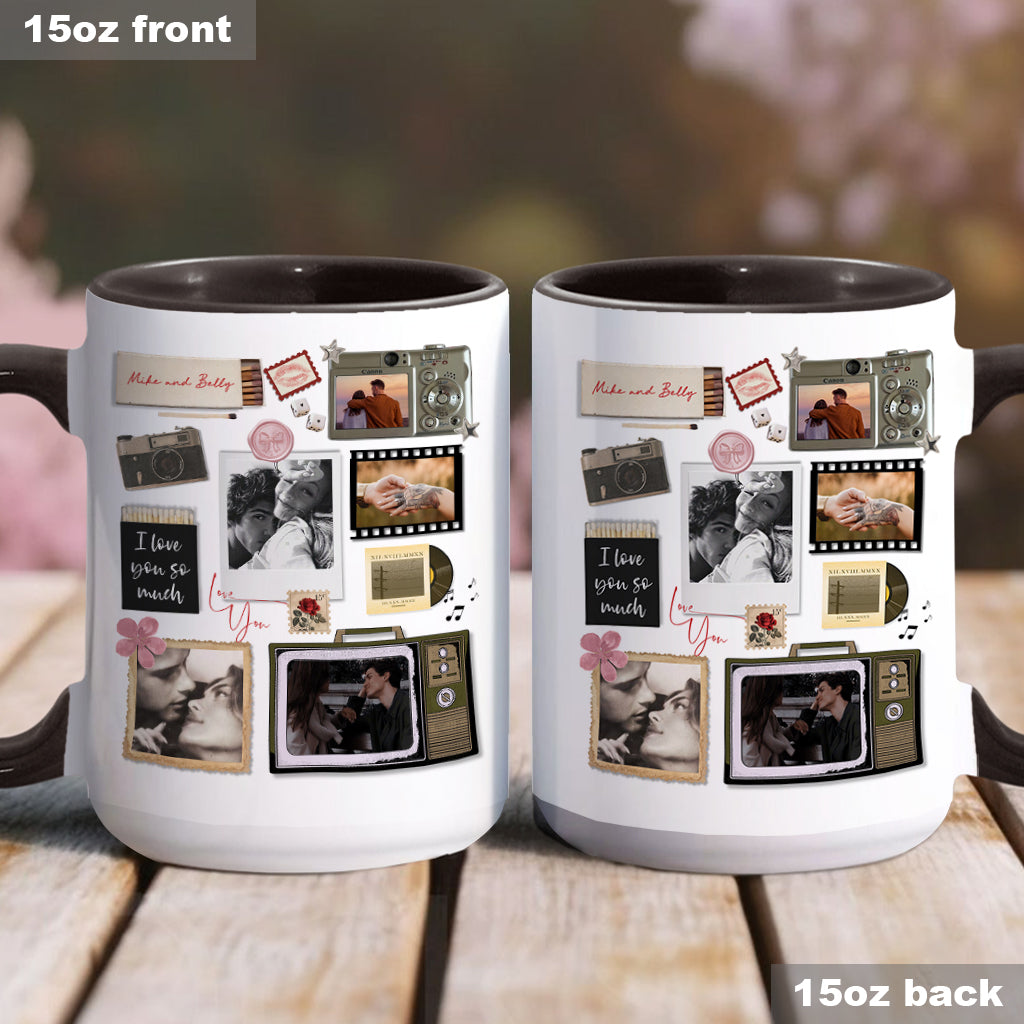 Match Box Style Gift for Couple Bestie - Personalized Couple Accent Mug