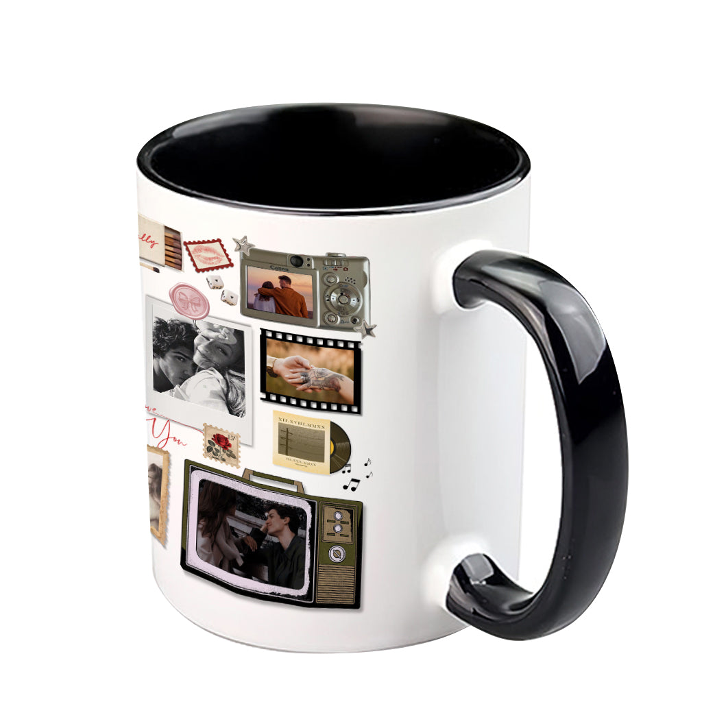 Match Box Style Gift for Couple Bestie - Personalized Couple Accent Mug