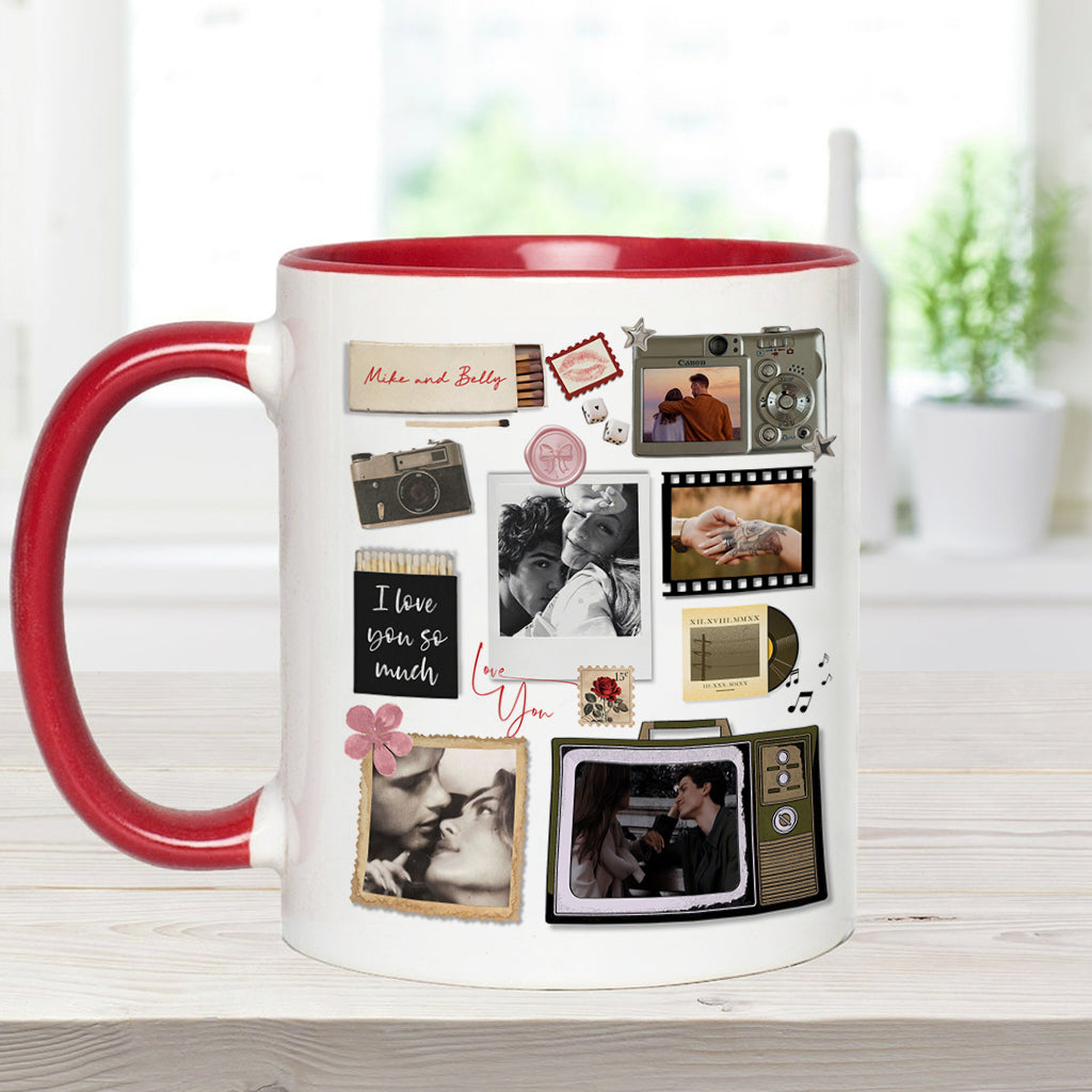 Match Box Style Gift for Couple Bestie - Personalized Couple Accent Mug