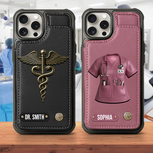 Proud Nurse - Personalized Nurse Wallet Phone Case