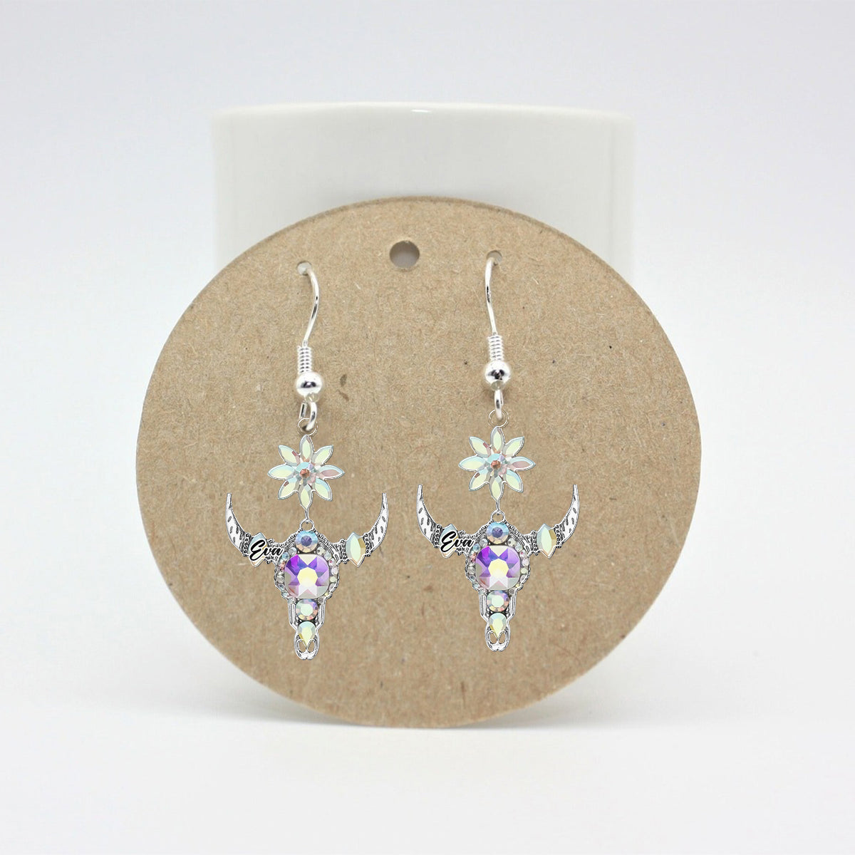 Beautiful Bull Head - Personalized Cowgirl Earrings