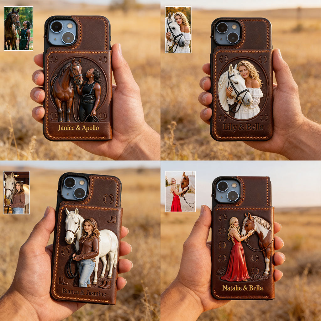 Horse Girl - Personalized Horse Wallet Phone Case