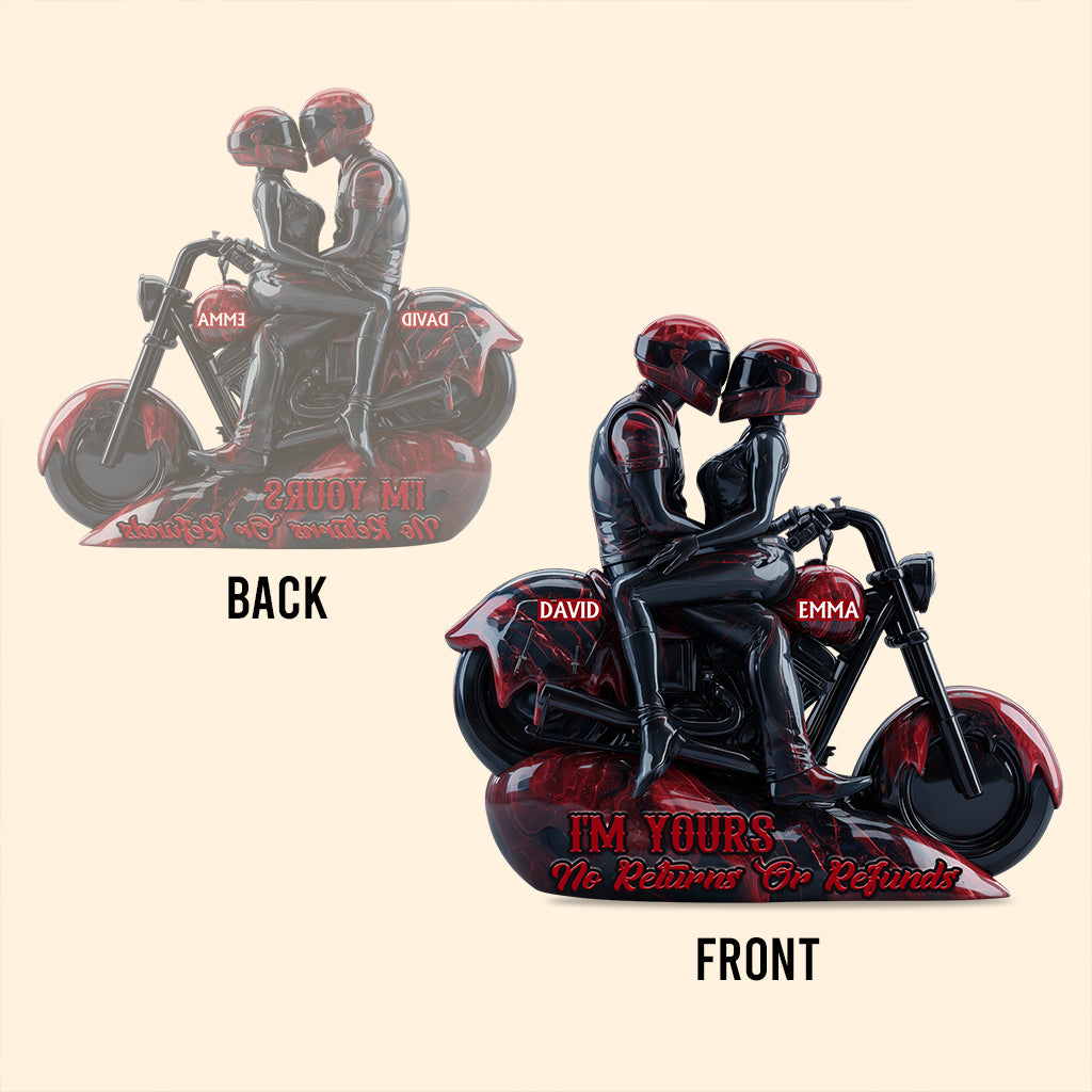 I'm Your No Returns Or Refunds - Personalized Biker Custom Shaped Acrylic Plaque
