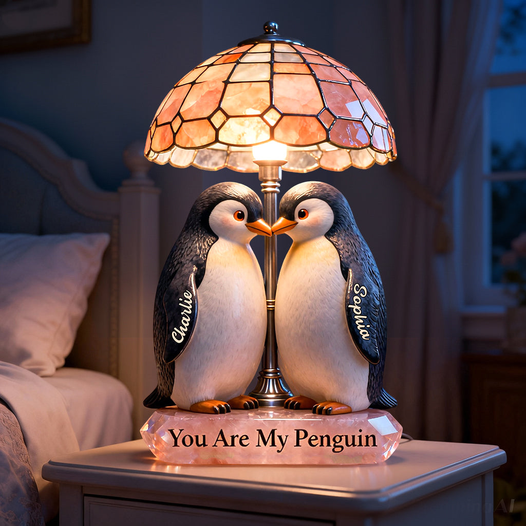 You Are My Penguin - Personalized Penguin Lover Acrylic LED Night Light