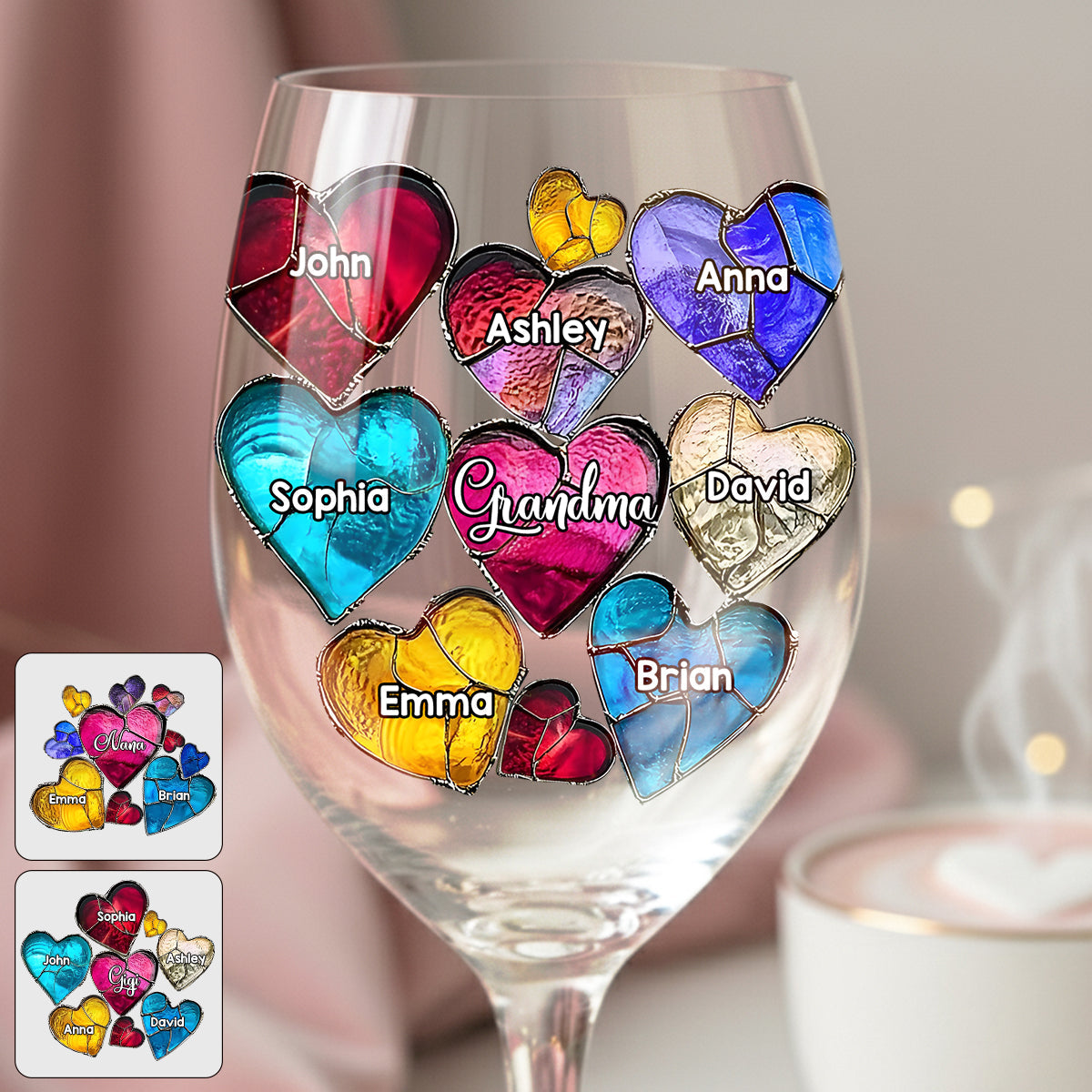 Best Grandma Ever - Personalized Grandma Wine Glass With Long Stem