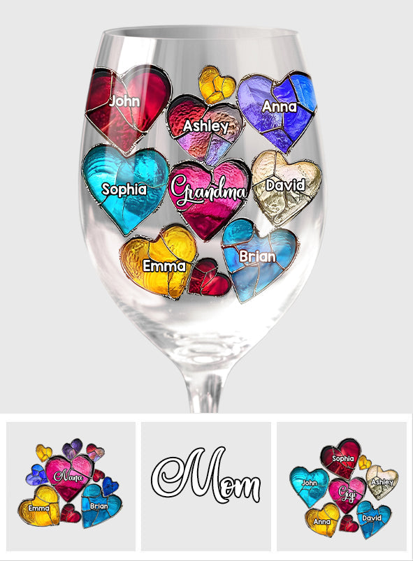 Best Grandma Ever - Personalized Grandma Wine Glass With Long Stem