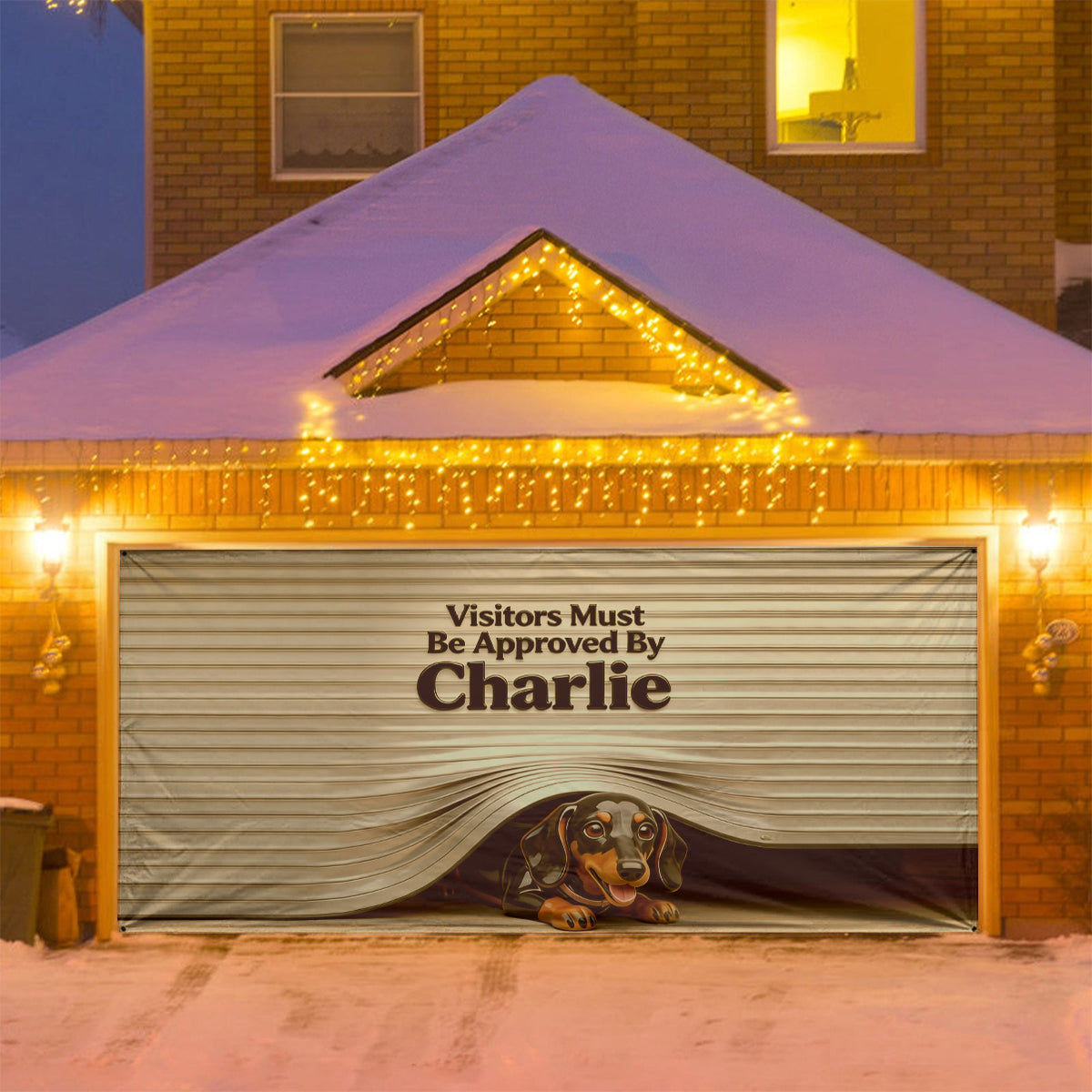 Custom Any Pet Photo - Personalized Dog Garage Door Banner