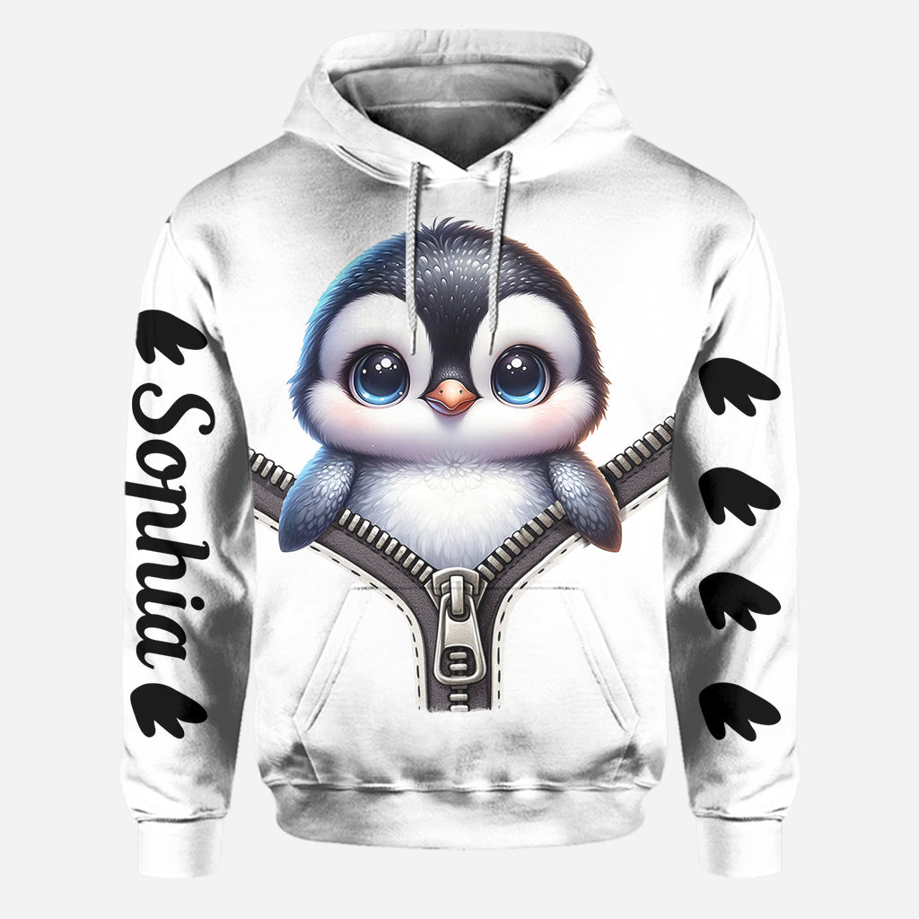 Cute Penguin - Personalized Penguin Lover Hoodie and Leggings