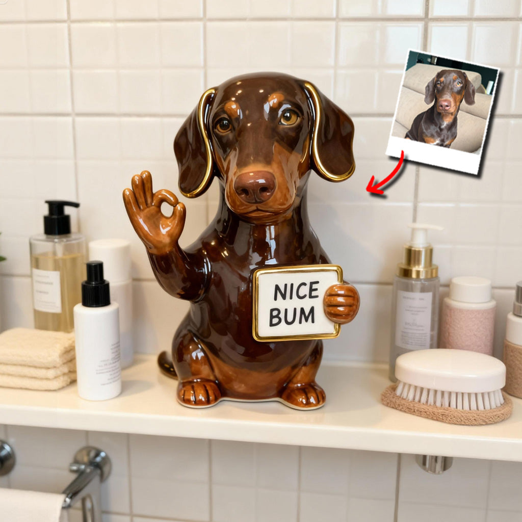 Nice Bum - Personalized Dog Custom Shaped Acrylic Plaque