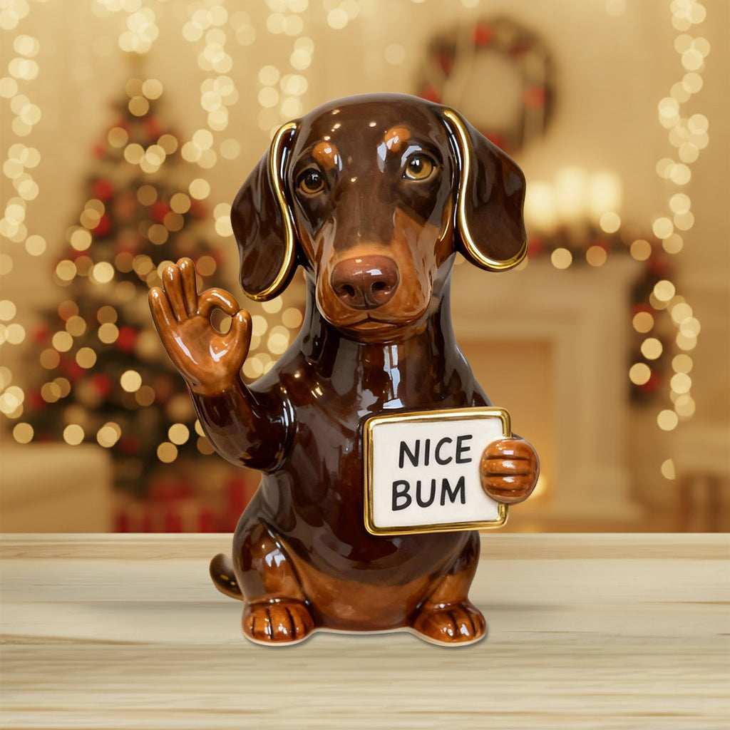 Nice Bum - Personalized Dog Custom Shaped Acrylic Plaque