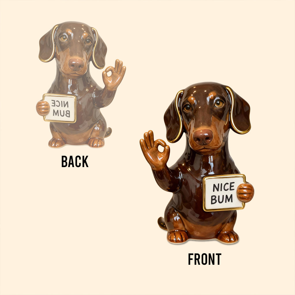 Nice Bum - Personalized Dog Custom Shaped Acrylic Plaque