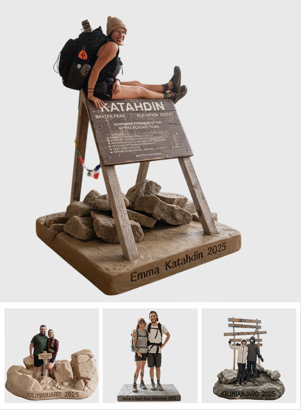 Custom From Any Photo - Personalized Hiking Custom Shaped Acrylic Plaque