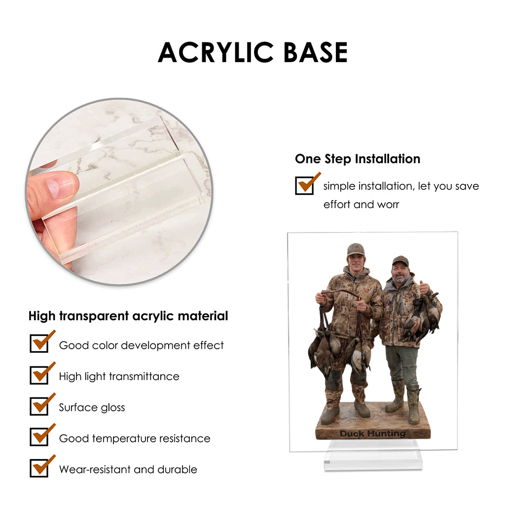 Custom From Any Photo - Personalized Hunting Custom Shaped Acrylic Plaque