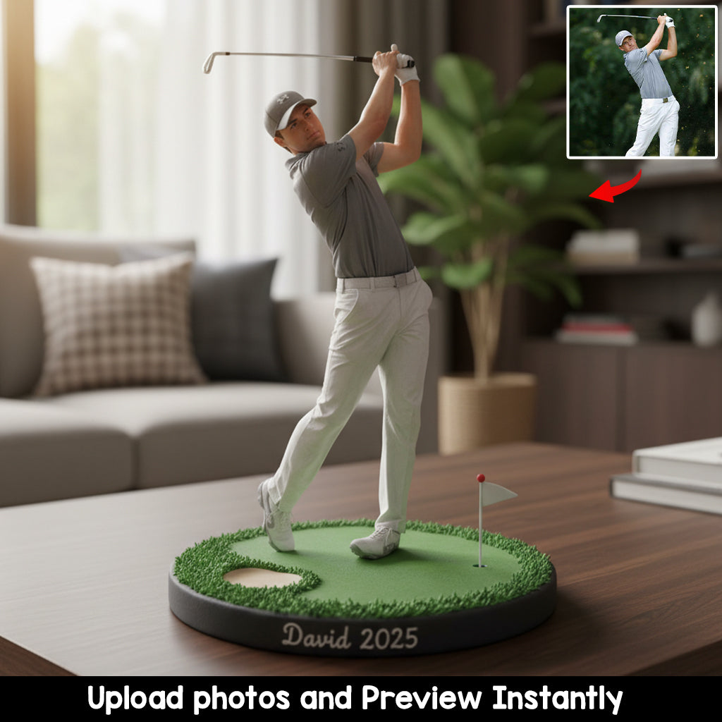 Custom From Any Photo - Personalized Golf Custom Shaped Acrylic Plaque