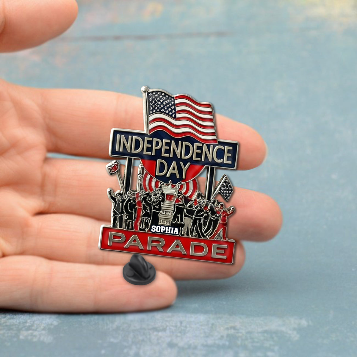 Independence Day 4th Of July - Personalized Independence Day/ 4th of July Pin