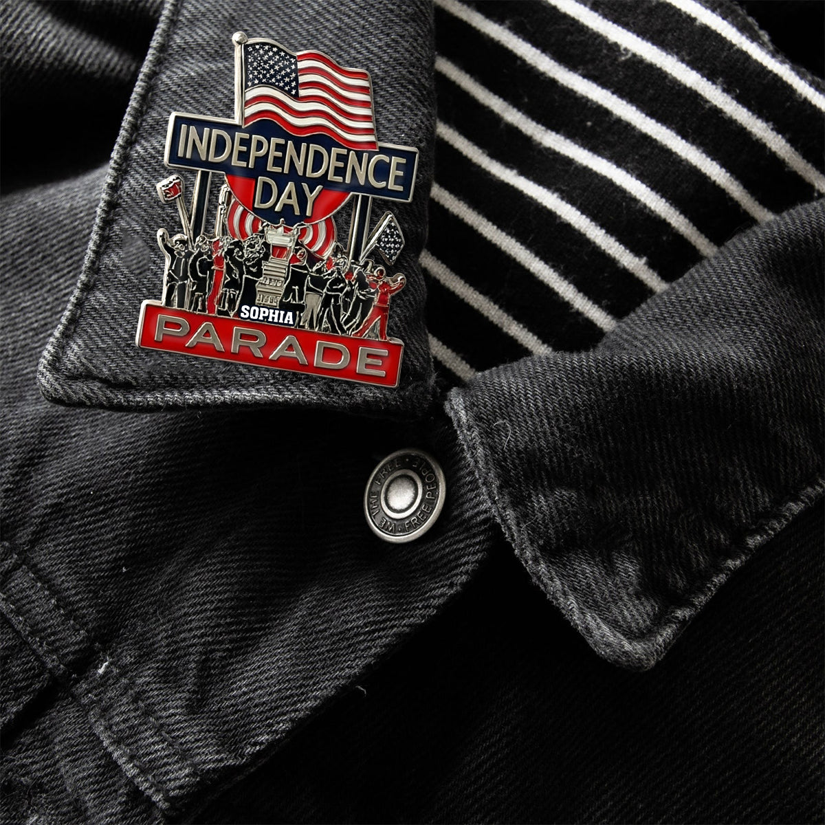 Independence Day 4th Of July - Personalized Independence Day/ 4th of July Pin