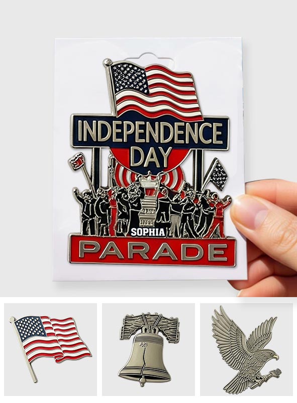 Independence Day 4th Of July - Personalized Independence Day/ 4th of July Pin