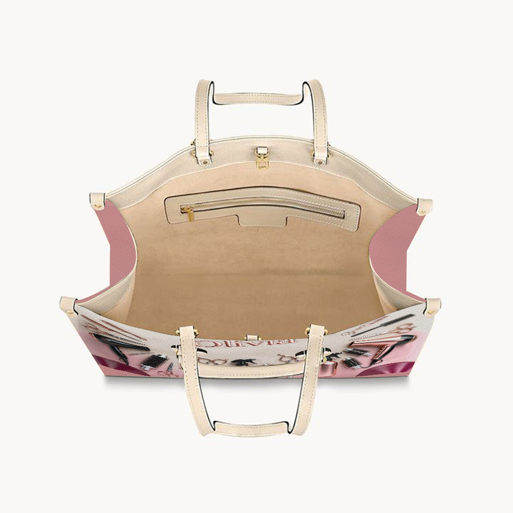 Proud Hair Stylist - Personalized Hairdresser Leather Handbag