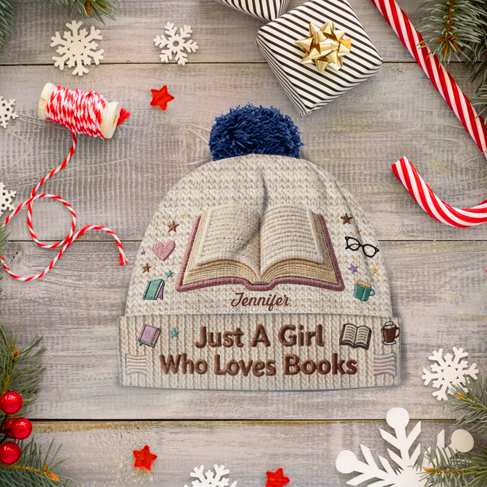 Reading Makes Me Happy - Personalized Book Beanie Hat