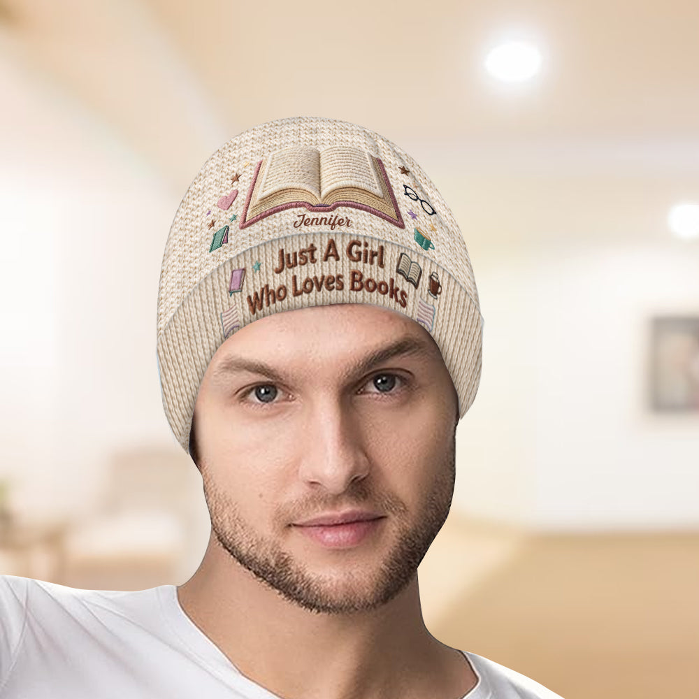 Reading Makes Me Happy - Personalized Book Beanie Hat