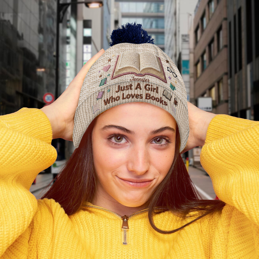 Reading Makes Me Happy - Personalized Book Beanie Hat