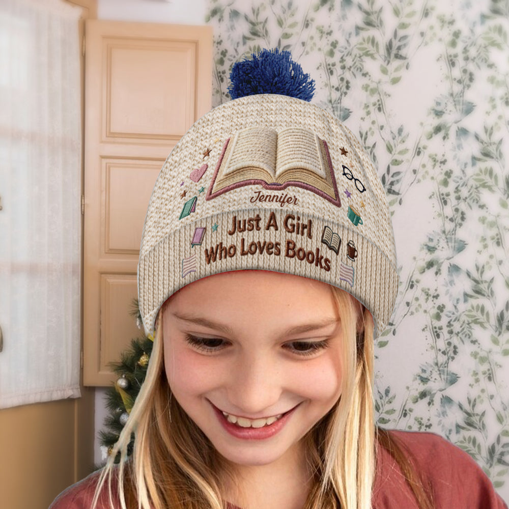 Reading Makes Me Happy - Personalized Book Beanie Hat