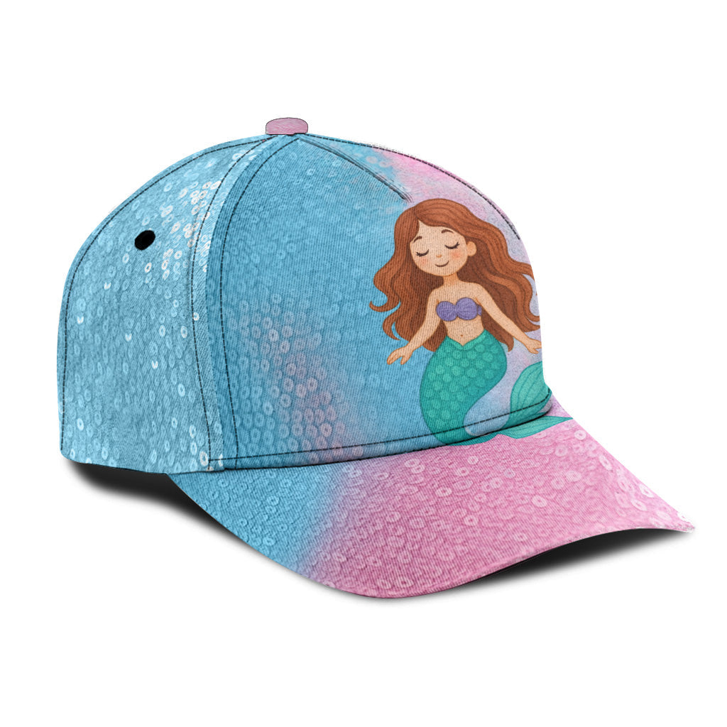 Mermaid Kid Gift - Personalized Kid Classic Cap
