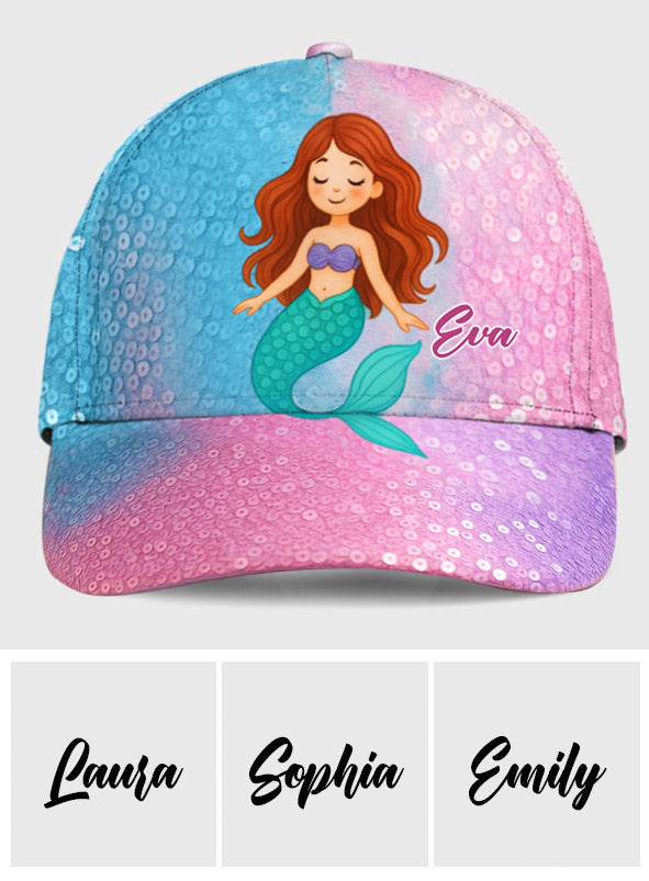 Mermaid Kid Gift - Personalized Kid Classic Cap