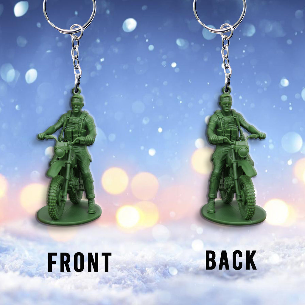 Funny Gift For Soldiers - Personalized Veteran Keychain