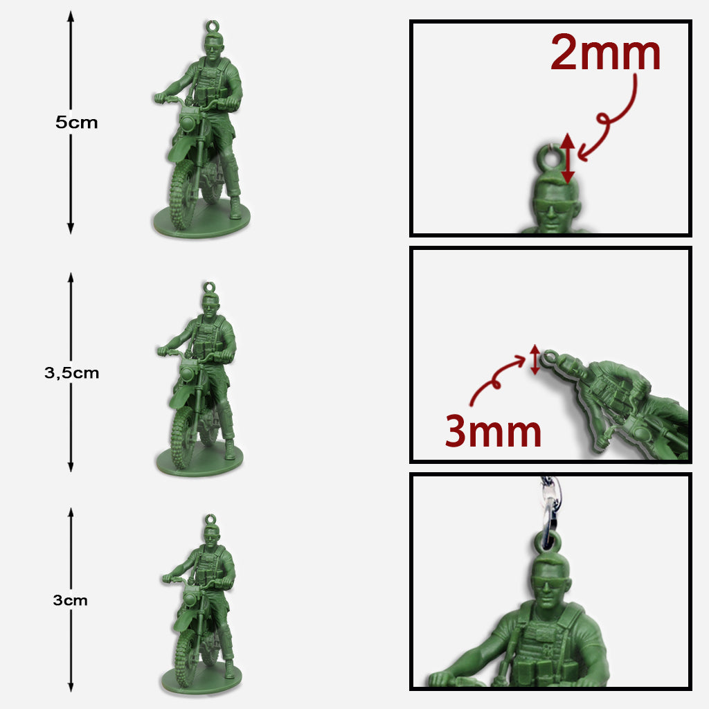 Funny Gift For Soldiers - Personalized Veteran Keychain