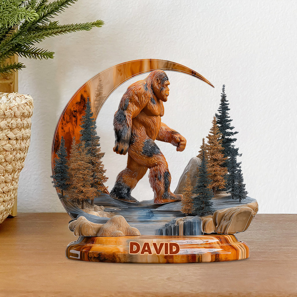 And Into The Forest I Go - Personalized Hiking Custom Shaped Acrylic Plaque