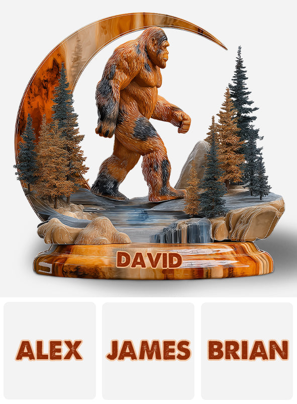 And Into The Forest I Go - Personalized Hiking Custom Shaped Acrylic Plaque