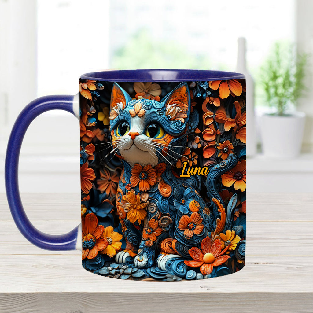 Adorable Cat - Personalized Cat Accent Mug